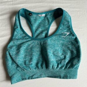 Gymshark VITAL SEAMLESS SPORTS BRA color blue size small used